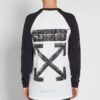 SS19 raglanermer Colorblock Arrows Langermet Vanlig versjon Hvit