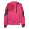 SS19 spray Bomullsfleece med hette for menn, rosa
