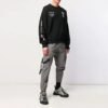 SS19 Svart herre-genser med Mona Lisa-logo og rund hals