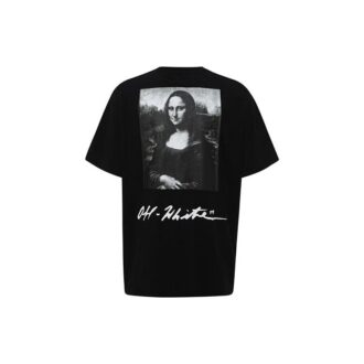 SS19 T-skjorte med korte ermer for menn, Mona Lisa, normal passform