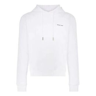SS19 Trykk Snøring Trykk Bomullsfleece Herre Hvit