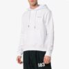 SS19 Trykk Snøring Trykk Bomullsfleece Herre Hvit