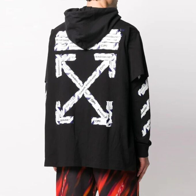 SS20 Airport Tape Herre-hettegenser med lange ermer