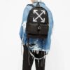 SS20 Airport Tape Svart ryggsekk Arrow Print Ryggsekk Svart