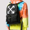 SS20 Airport Tape Svart ryggsekk Arrow Print Ryggsekk Svart