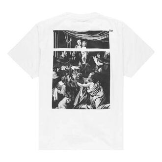 Caravaggio Square SS Over Tee &laquo;Hvit Svart&raquo;