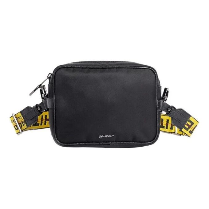 SS20 Crossbody-veske med merke-rem Gul/Svart