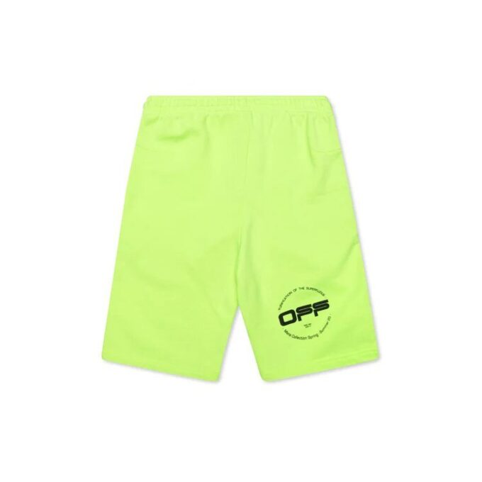 SS20 Herre bomull 3D-bermudashorts med blyantmønster, fluorescerende