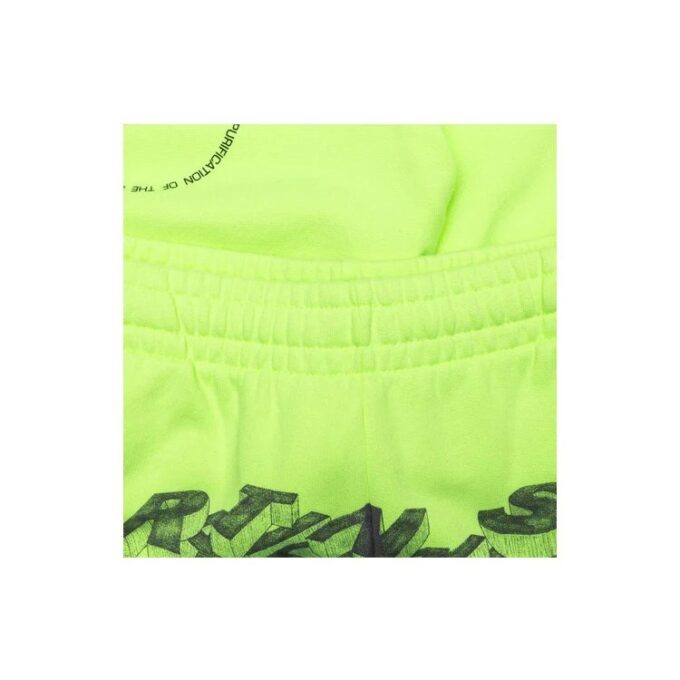 SS20 Herre bomull 3D-bermudashorts med blyantmønster, fluorescerende
