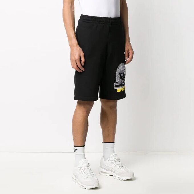 SS20 Herre-sweatshirt i løs passform med svart «Disrupted Font»-trykk
