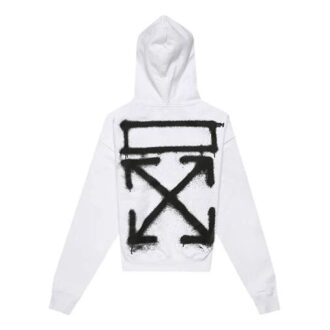 SS20 Hvit Oversized-genser med spraymaling