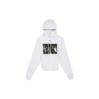 SS20 Hvit Oversized-genser med spraymaling