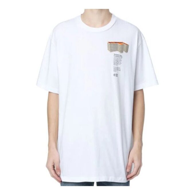 SS20 Rationalism-trykk, kortærmet, oversized