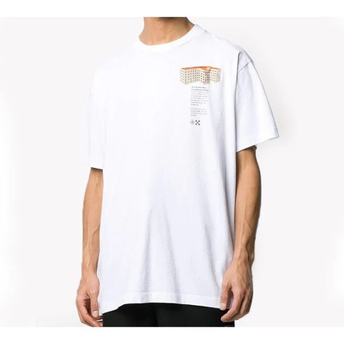 SS20 Rationalism-trykk, kortærmet, oversized