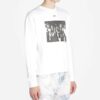 SS20 Spray Paint Effect herre-logo-langermet genser med rund hals