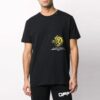 SS20 Svart bomulls-T-skjorte med symboler, kort ermet, herre, logo, normal passform