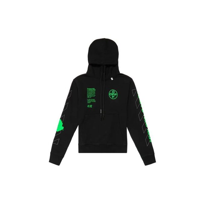 SS20 Svart hettegenser med Arrows på ryggen, skisse, herre, logo, normal passform
