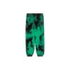 SS20 Tie-dye-trykte bukser for menn, grønne