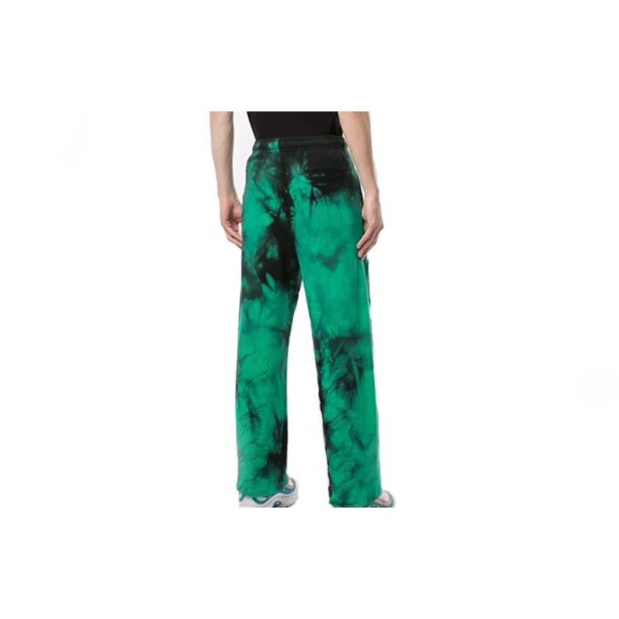 SS20 Tie-dye-trykte bukser for menn, grønne