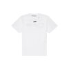 SS20 Wavy Line hvit kortermet oversize