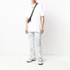 SS20 Wavy Line hvit kortermet oversize