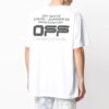 SS20 Wavy Line hvit kortermet oversize