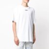 SS20 Wavy Line hvit kortermet oversize