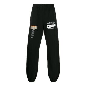SS20 Wavy Logo bukser for menn, svart