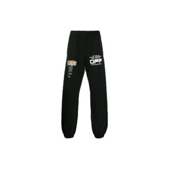 SS20 Wavy Logo bukser for menn, svart