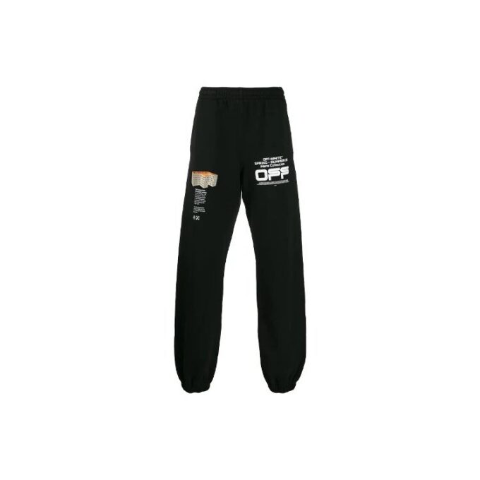 SS20 Wavy Logo bukser for menn, svart