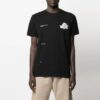 SS21 Adam Is Eve Logo-trykk Rund hals Shorts Kort erme Vanlig versjon Svart