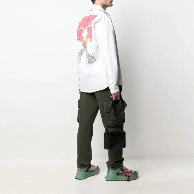 SS21 Arrow Logo Denim Jacket Version Hvit