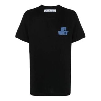 SS21 Arrow Printing Logo kortærmet svart Shorts