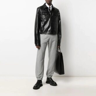 SS21 Arrows-bukser med pil-logo, slim fit, løs passform, grå