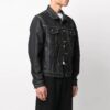 SS21 Arrows Pattern Denim Jacket Svart