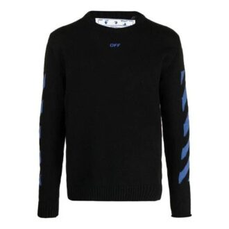 SS21 Arrows Stripe Knit Version Svart