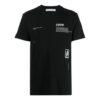SS21 Arrows-trykk Rund hals Trykk Kort erme Vanlig versjon Svart