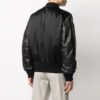 SS21 aviator-logo-trykk, skjøtet jakke, svart