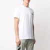 SS21 Back Arrow Logo-trykk Rundhalset genser med korte ermer Hvit