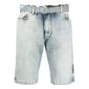 SS21 Belte med logotrykk, Denim Shorts, blå