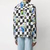 SS21 Blomstertrykk, rutete revers, langermet skjorte, slim fit-versjon, svart