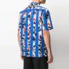 SS21 Blomstertrykk Stripe Kortærmet Shorts-versjon Blå