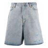 SS21 bomullsDenim Shorts, løs passform, blå