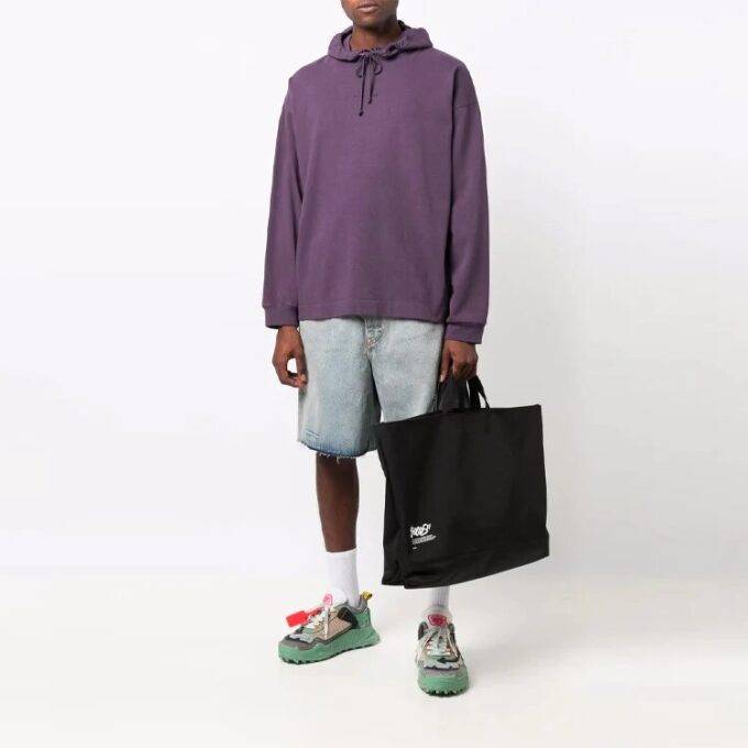 SS21 bomullsDenim Shorts, løs passform, blå