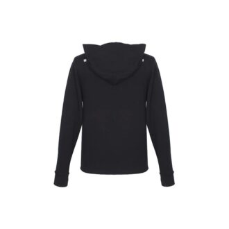 SS21 Bomullsskjorte med brodert logo, vanlig versjon, svart