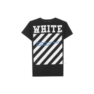 SS21 Bomullsstripe med trykkmønster Rund hals Shorts Kort erme Svart
