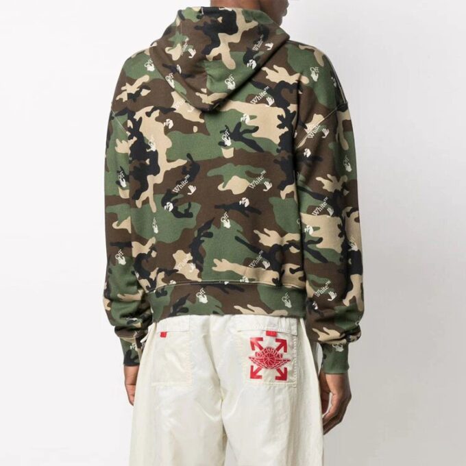 SS21 Camouflage Full Print Printing Loose Fit Grønn