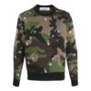 SS21 Camouflage-strikk Grønn camouflage