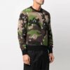 SS21 Camouflage-strikk Grønn camouflage