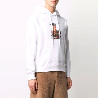 SS21 Caravaggio Boy Logo-trykk Snøring Løs passform Hvit